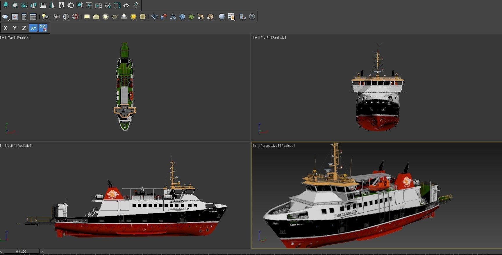 Passenger ferry 3D Model Collection_21