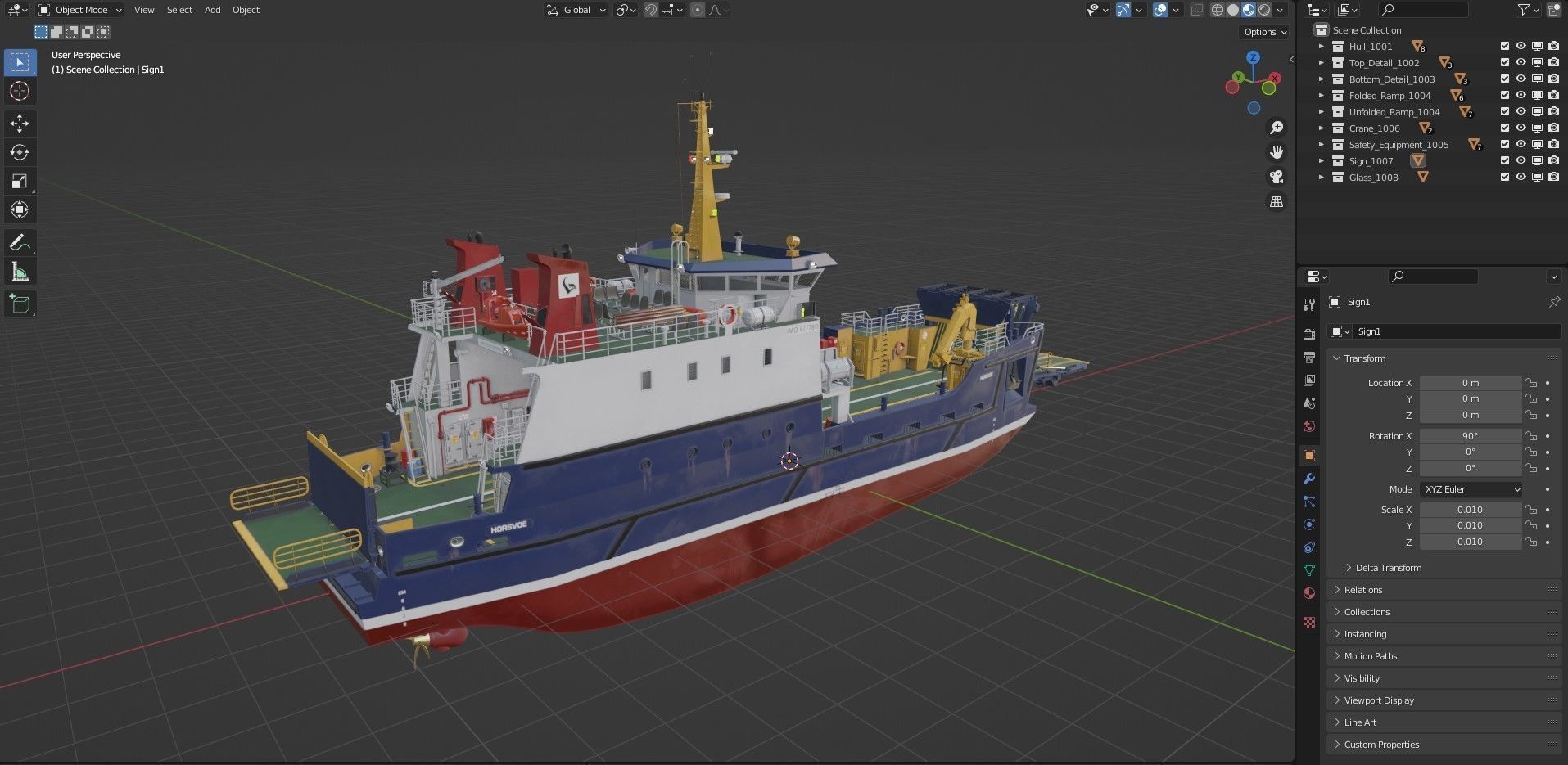 Passenger ferry 3D Model Collection_14