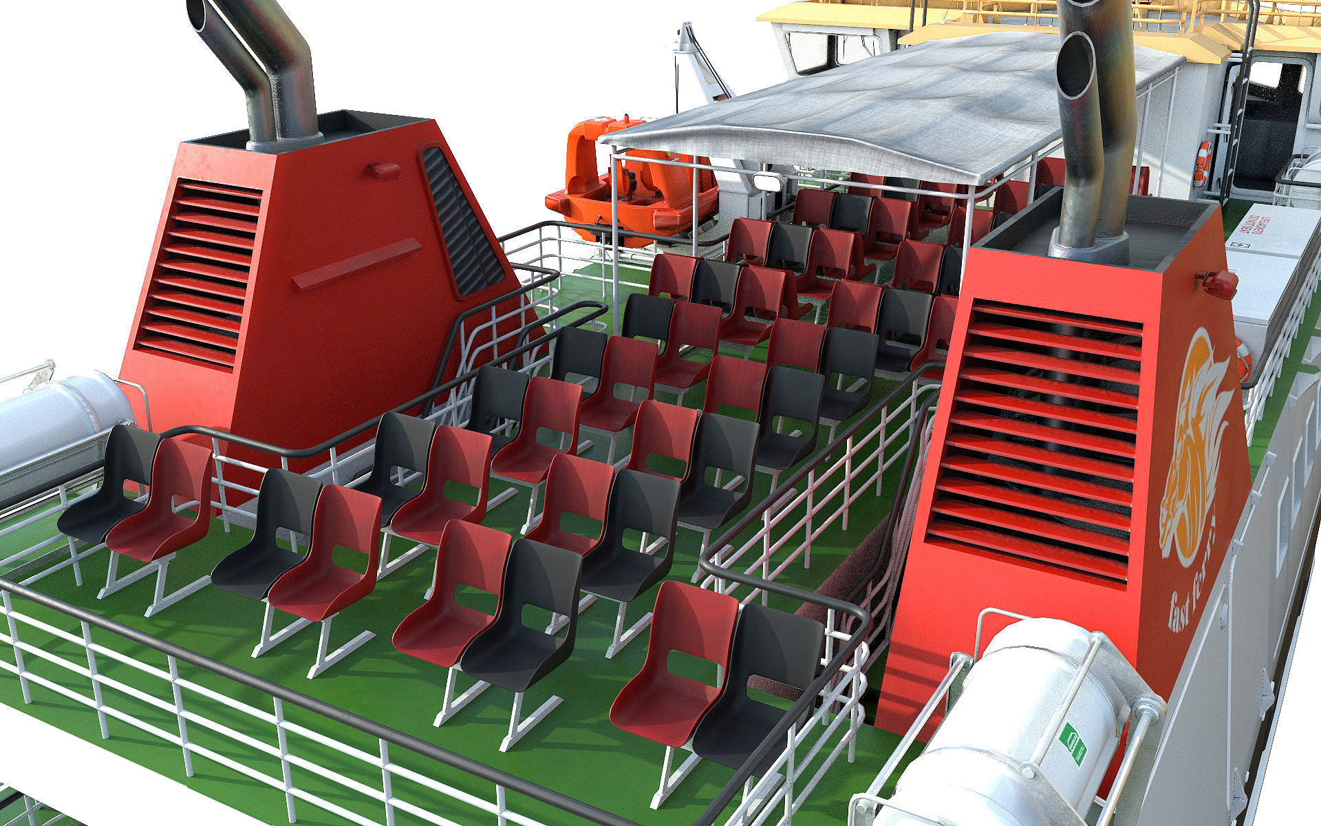 Passenger ferry 3D Model Collection_20