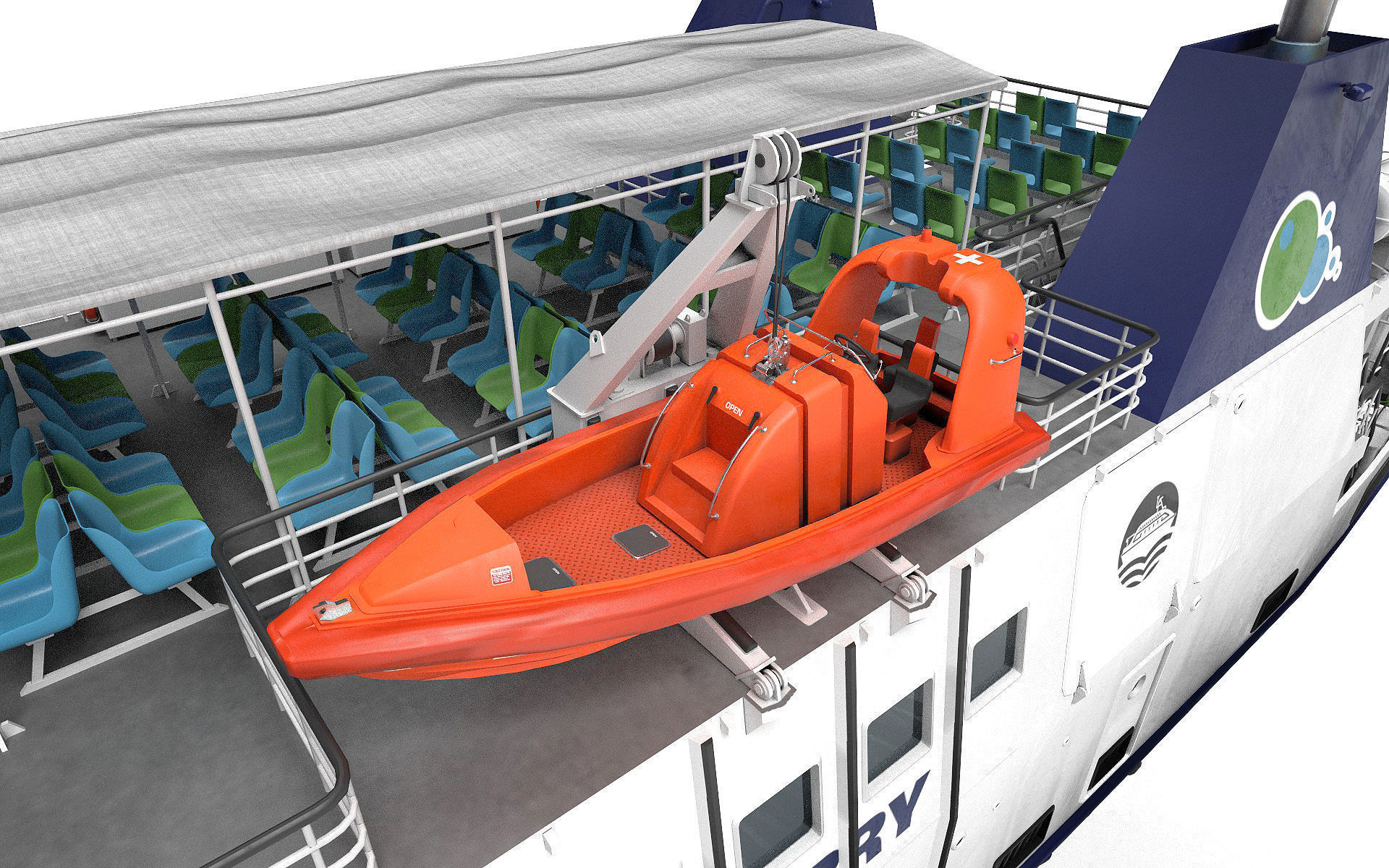 Passenger ferry 3D Model Collection_33