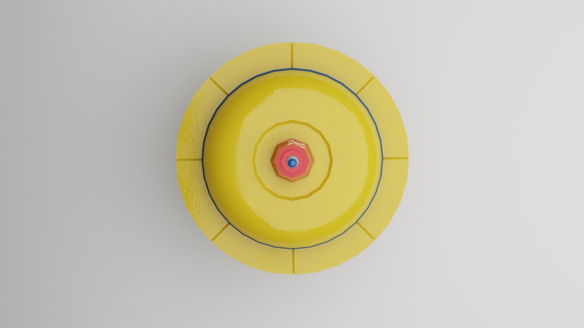 Cartoon UFO Collection Low-poly 3D model_6