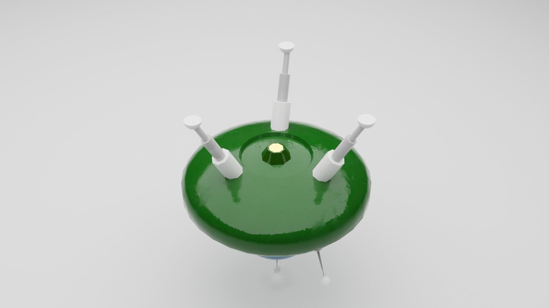 Cartoon UFO Collection Low-poly 3D model_23