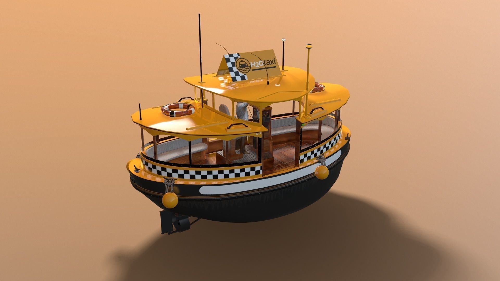 Passanger Ferry 3D Model Collection_9