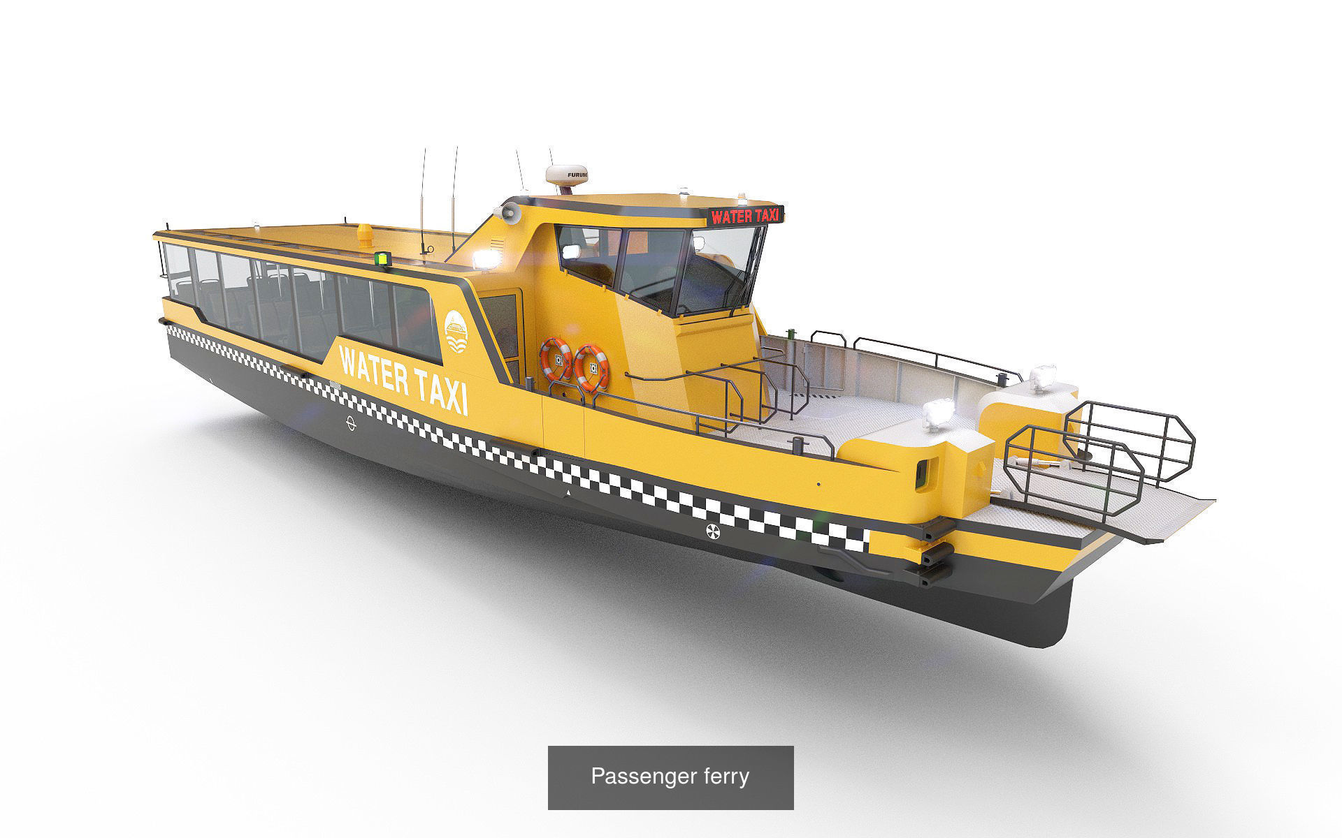 Passanger Ferry 3D Model Collection_6