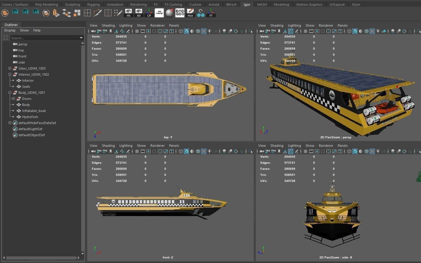 Passanger Ferry 3D Model Collection_42