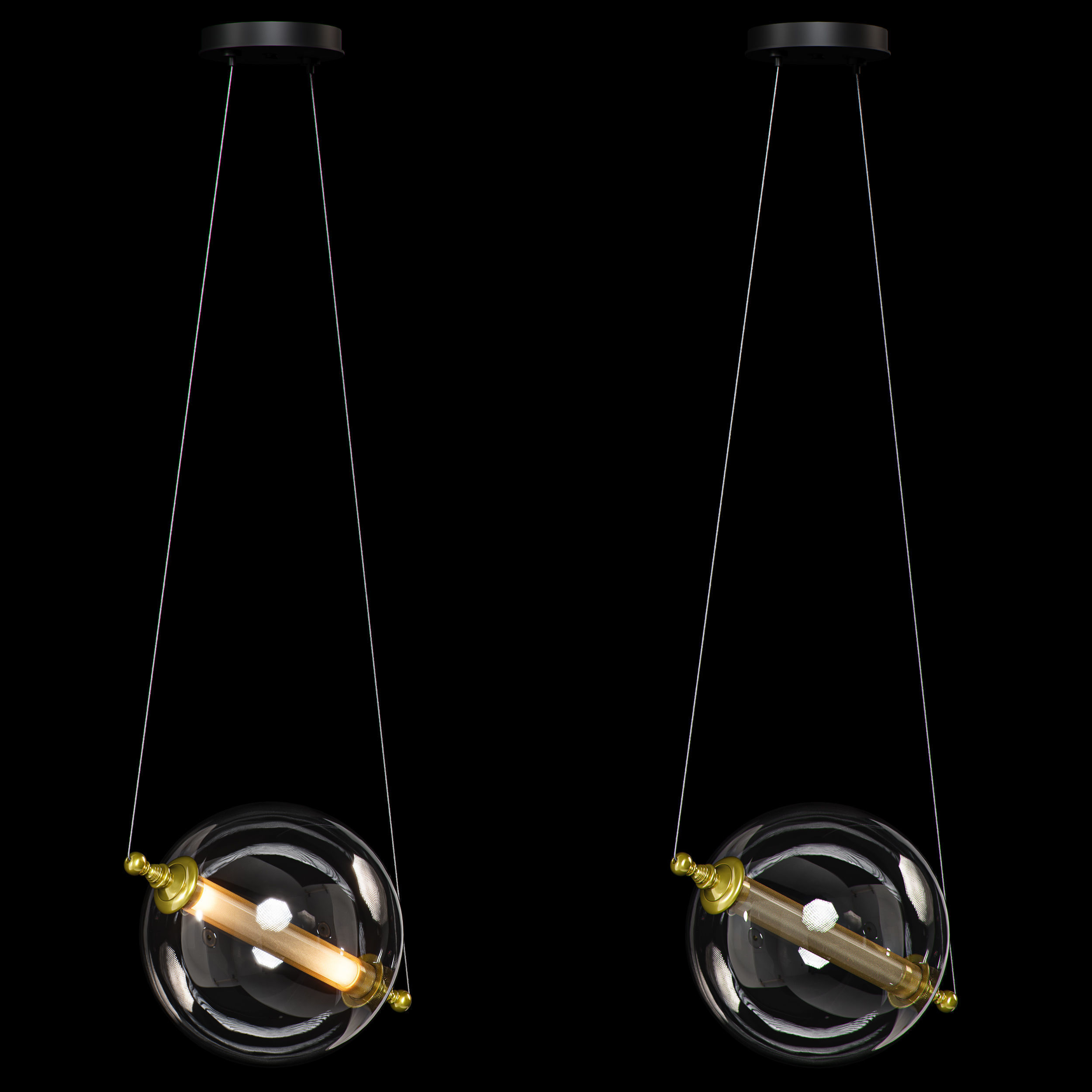 Otto Sphere Mini Pendant By Hubbardton Forge 3D model_8