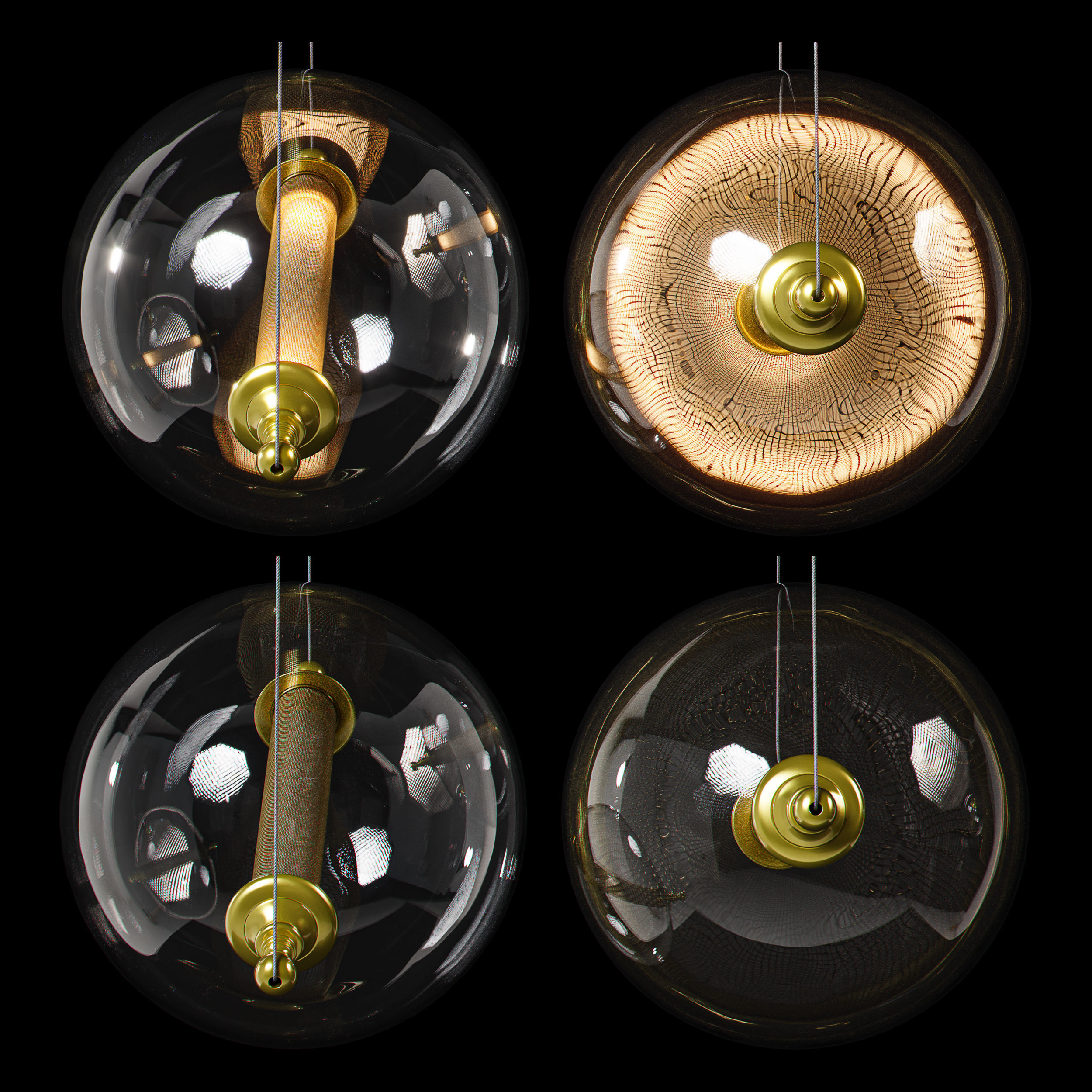 Otto Sphere Mini Pendant By Hubbardton Forge 3D model_6