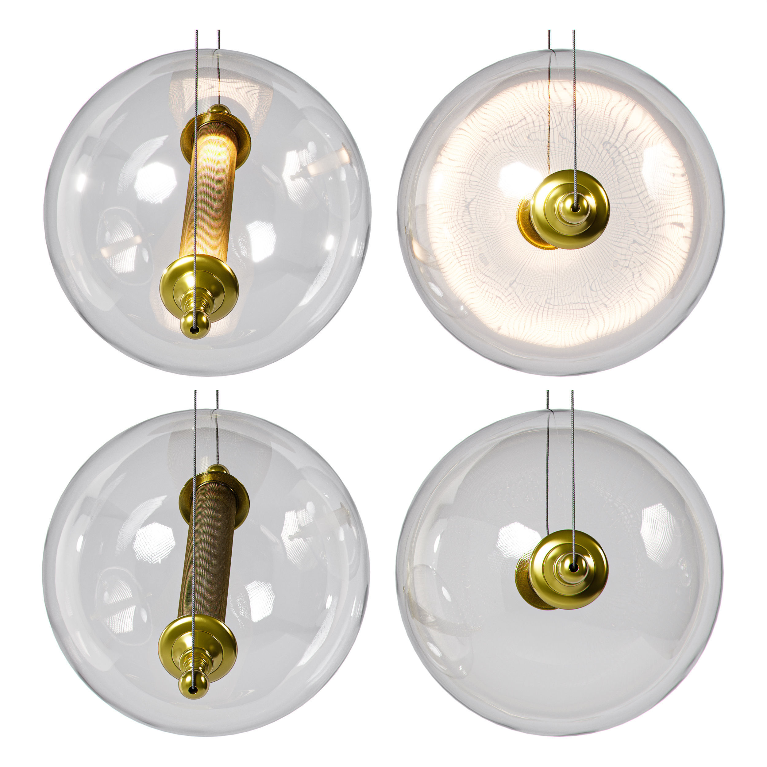 Otto Sphere Mini Pendant By Hubbardton Forge 3D model_5
