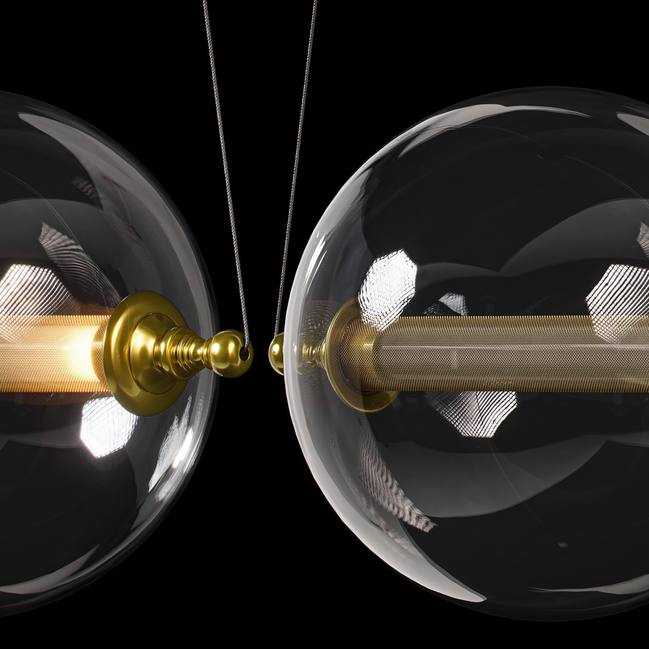 Otto Sphere Mini Pendant By Hubbardton Forge 3D model_4