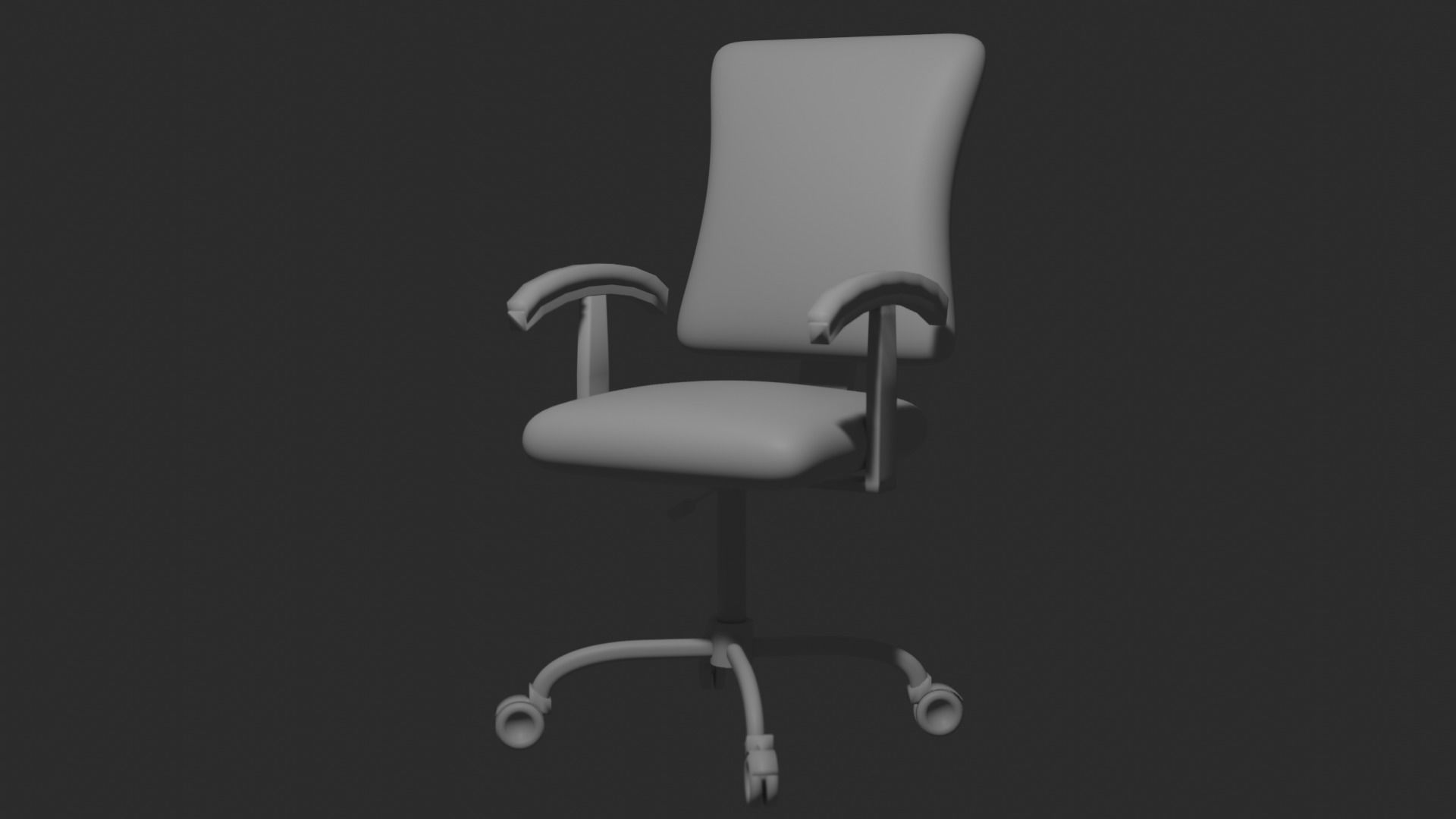 Office Chair Free low-poly 3D model_2