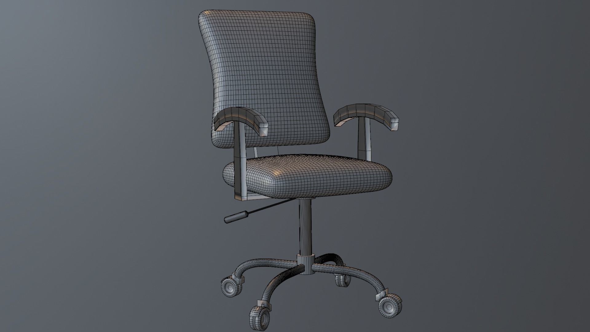 Office Chair Free low-poly 3D model_3