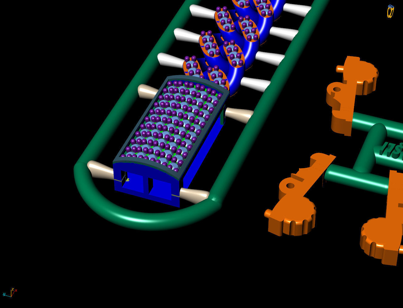 7 mm 18 cm CUBAN LINK CHAIN FOR BRACELET OR NECKLACE 3D print model_9