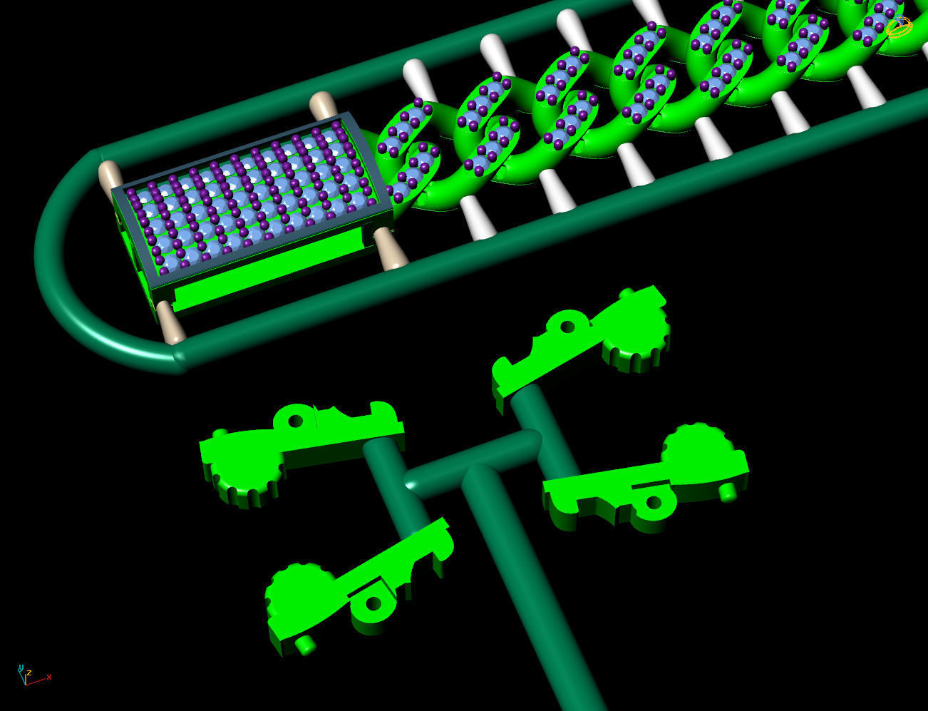 7 mm 18 cm CUBAN LINK CHAIN FOR BRACELET OR NECKLACE 3D print model_4