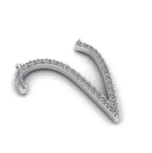 Pendant letter V Modle 4020
