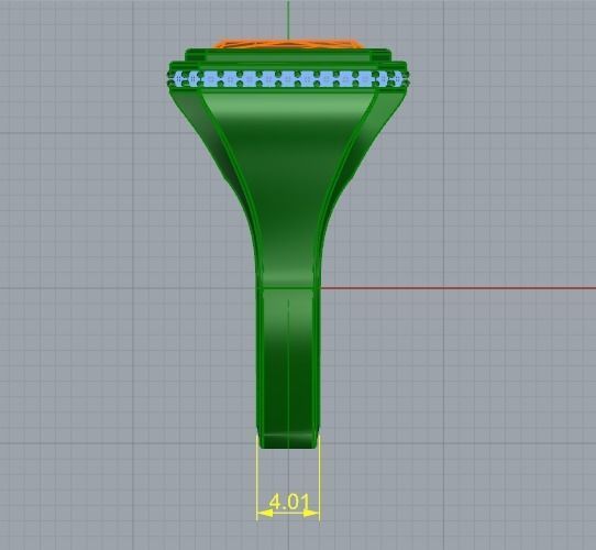 Ring radiant Model 4013 3D print model_7