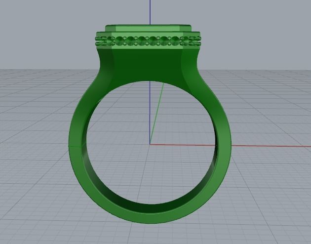 Ring radiant Model 4013 3D print model_3
