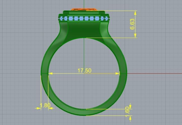 Ring radiant Model 4013 3D print model_5