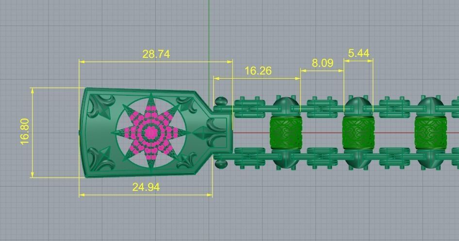 Chaplet Model 4005 3D print model_7