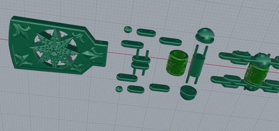Chaplet Model 4005 3D print model_5