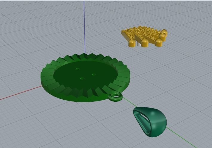 Pendant with a crown Model 3998 3D print model_4