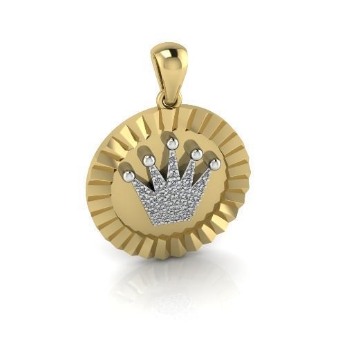 Pendant with a crown Model 3998 3D print model_1