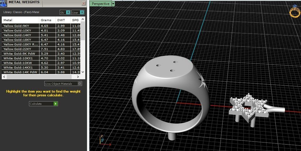 Star of David ring Model 3997 3D print model_8