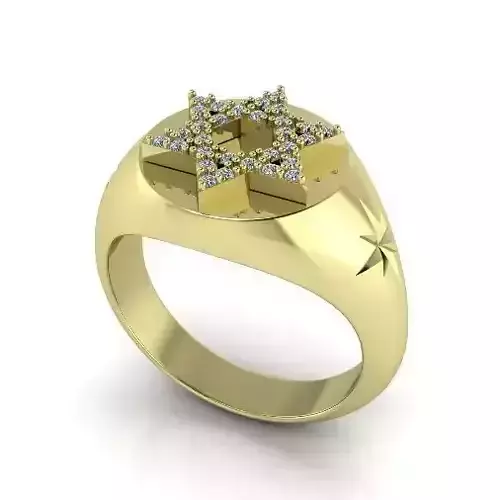 Star of David ring Model 3997