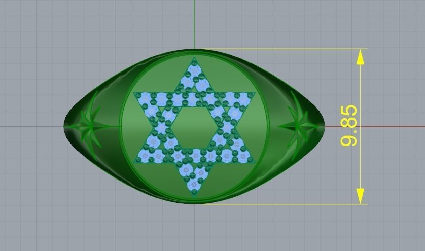 Star of David ring Model 3997 3D print model_6