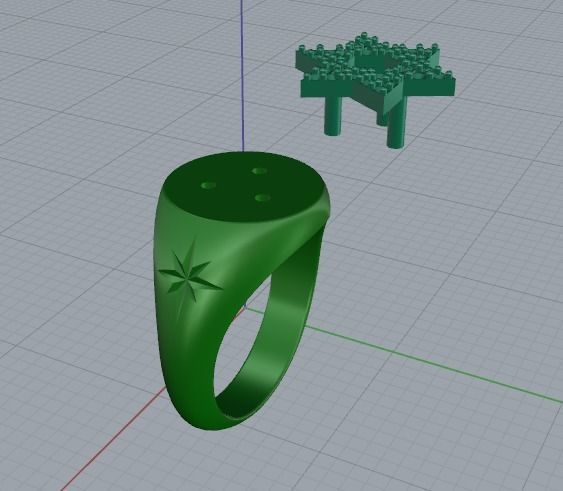 Star of David ring Model 3997 3D print model_3