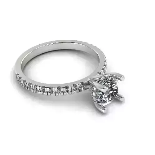 Engagement halo rings Model 3994 3D print model