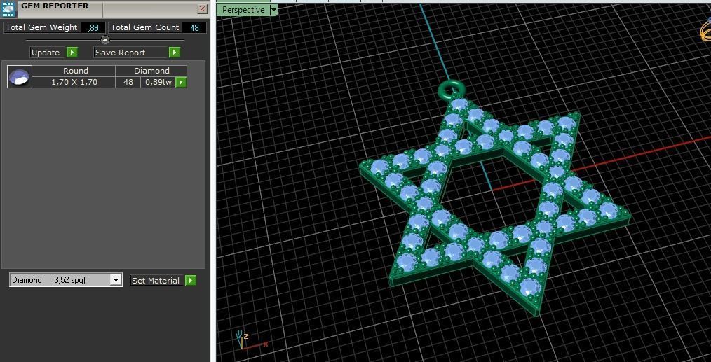 Star of David pendant Model 3990 3D print model_8