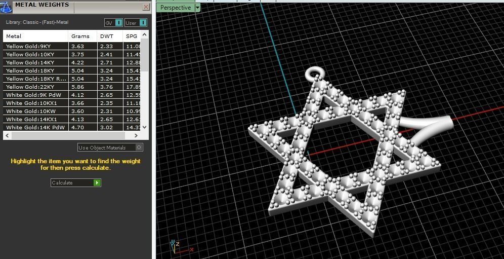 Star of David pendant Model 3990 3D print model_7