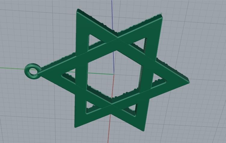 Star of David pendant Model 3990 3D print model_4