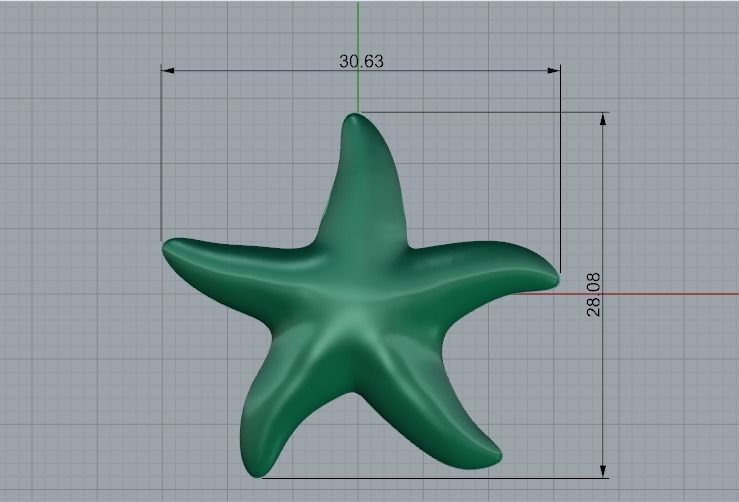 Pendant starfish Model 3978 3D print model_6