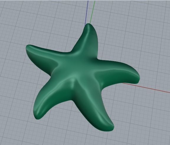 Pendant starfish Model 3978 3D print model_2