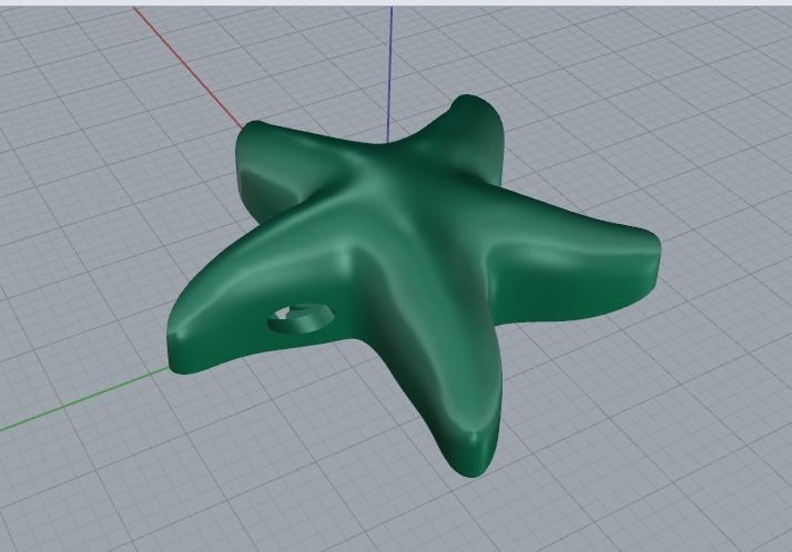 Pendant starfish Model 3978 3D print model_5