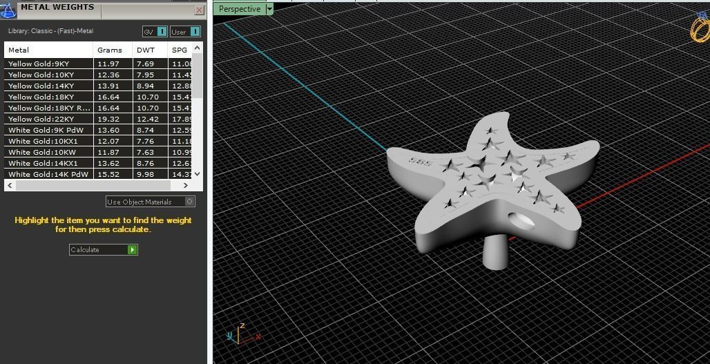Pendant starfish Model 3978 3D print model_8