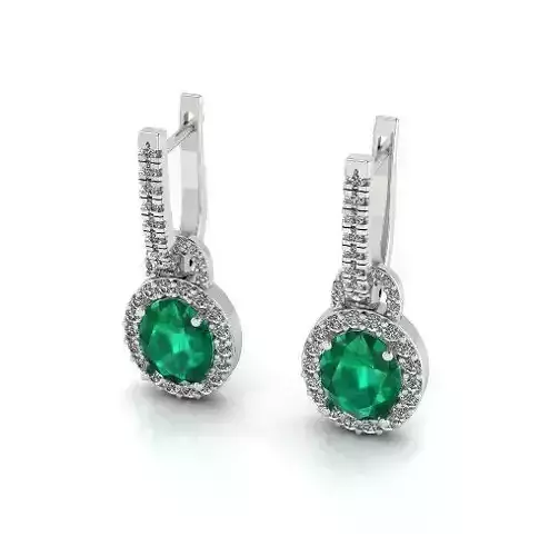 Earrings with English lock Model 3974