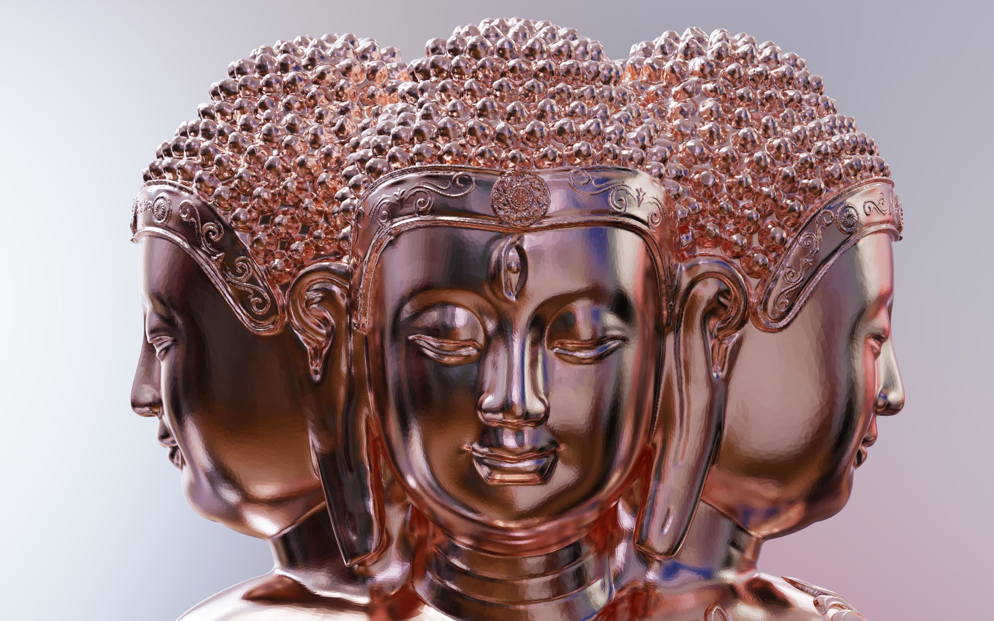 Enlightened Buddha 3D print model_16