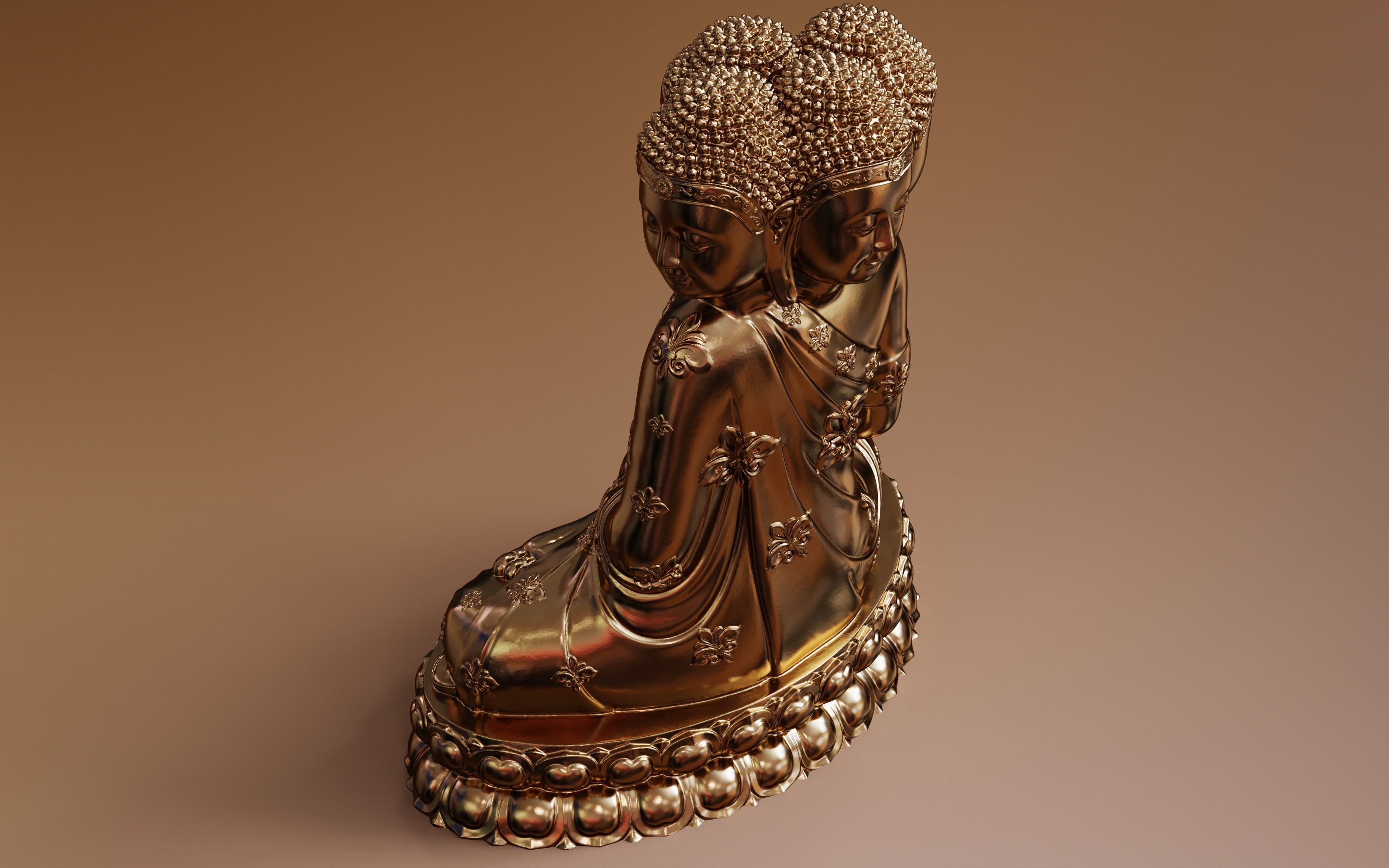 Enlightened Buddha 3D print model_18