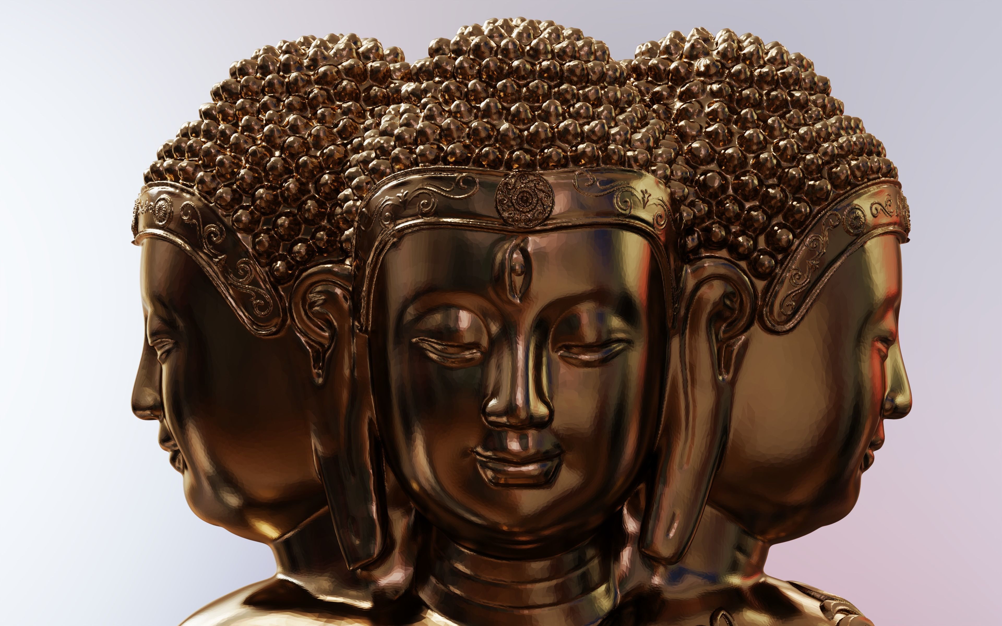 Enlightened Buddha 3D print model_1