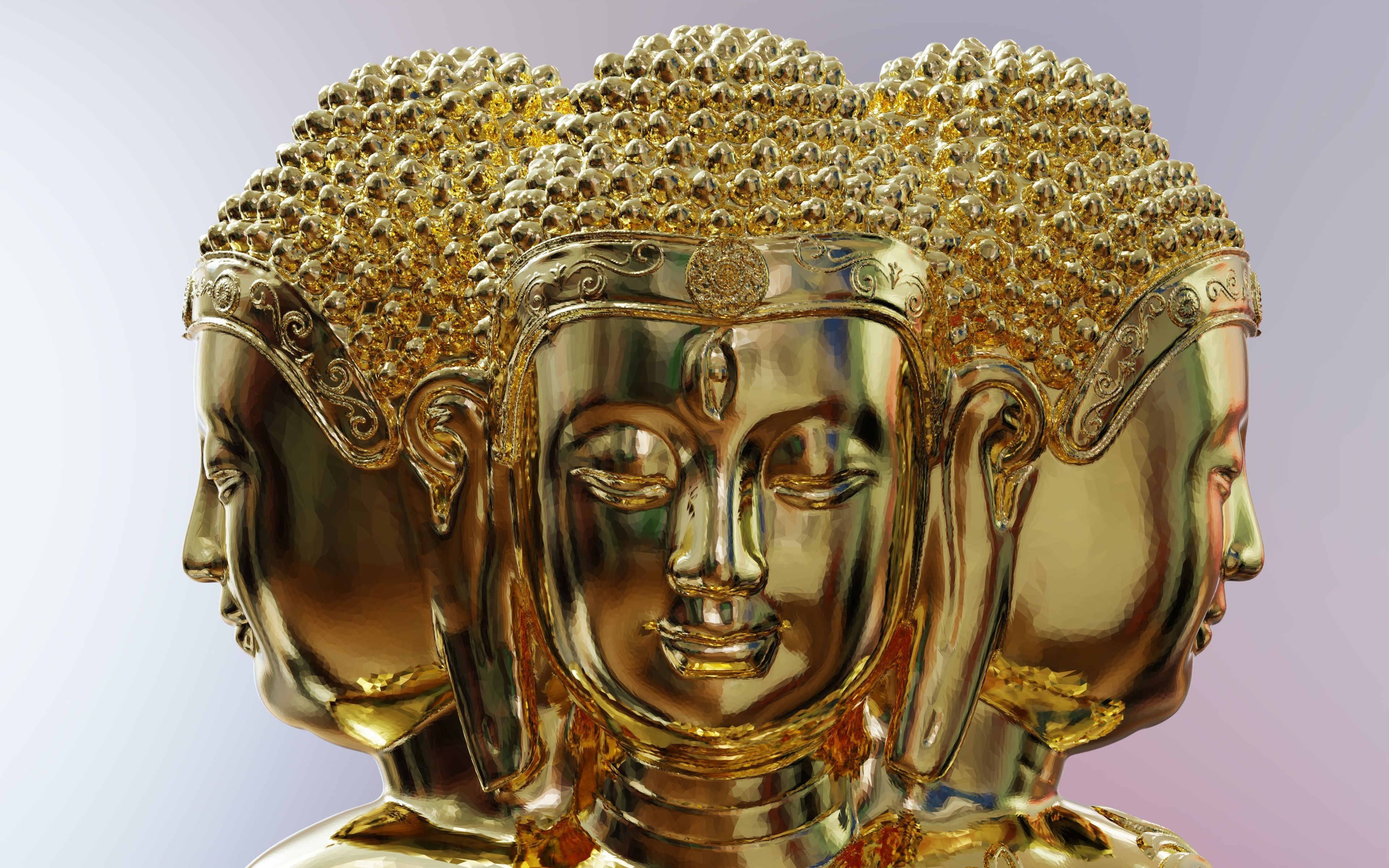 Enlightened Buddha 3D print model_10