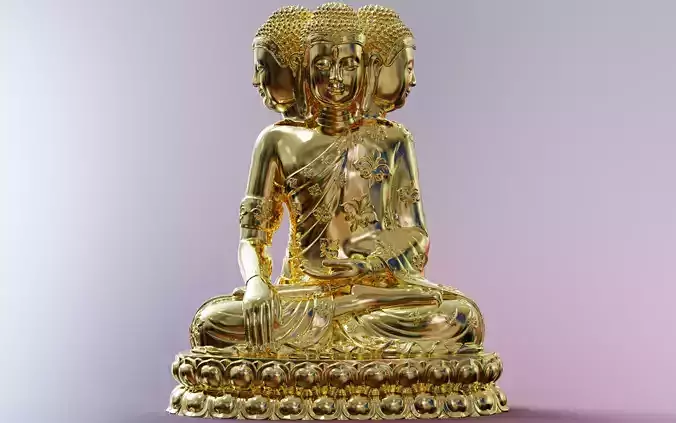 Enlightened Buddha 3D print model