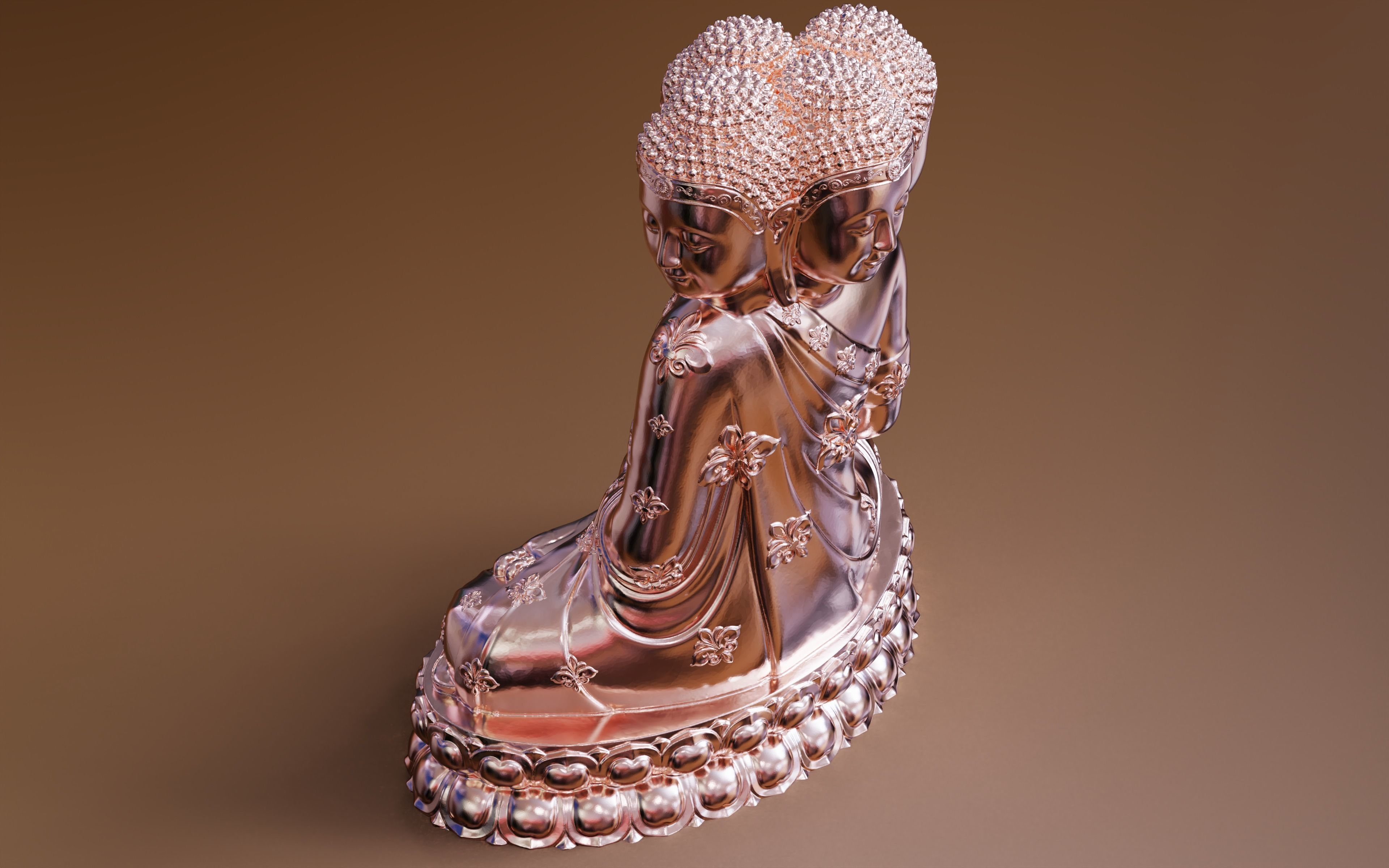 Enlightened Buddha 3D print model_12