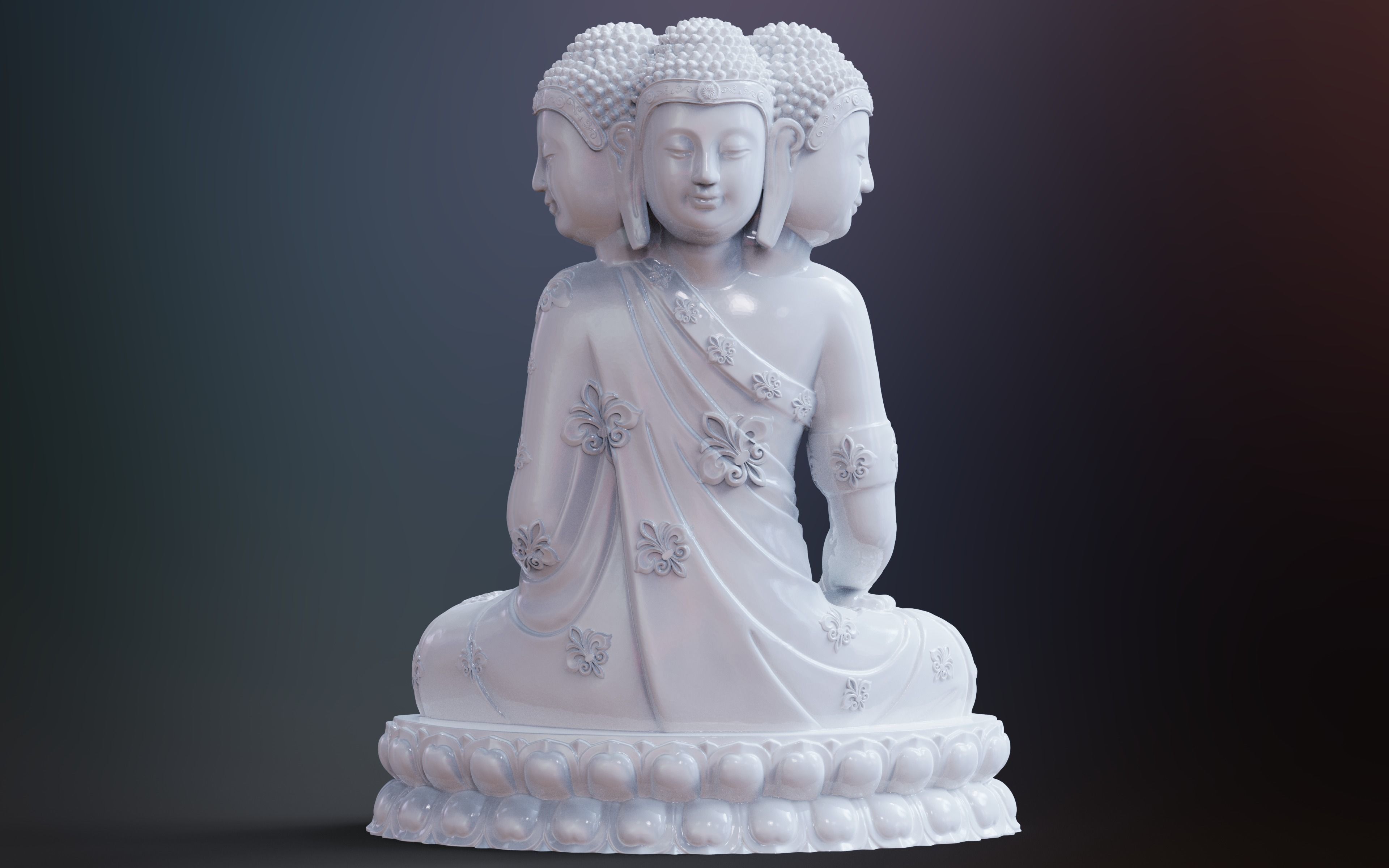 Enlightened Buddha 3D print model_19