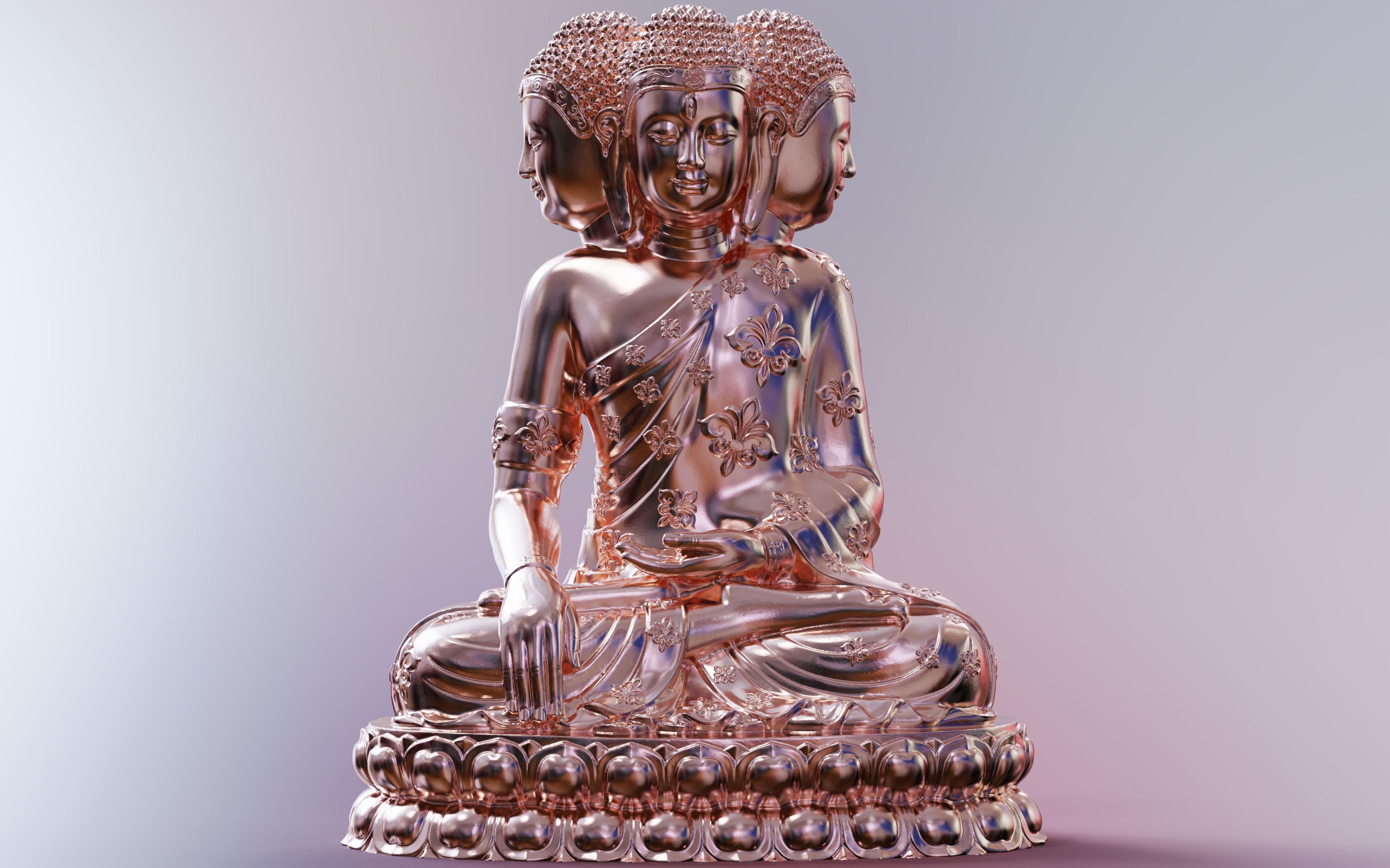 Enlightened Buddha 3D print model_11