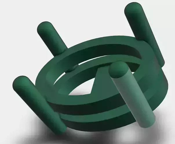  Unisex Oval Shaped Stone Pendant 