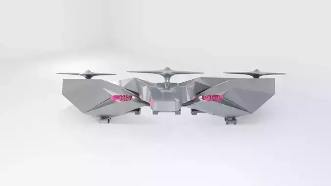 3D modern well-built fighter aircraft model