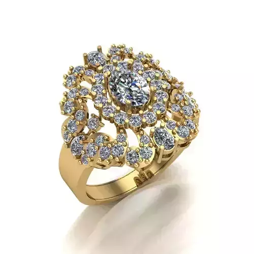 Wedding Engagement Women Ring 3D print model 