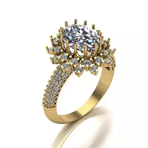 Wedding Engagement Women Ring 3D print model 